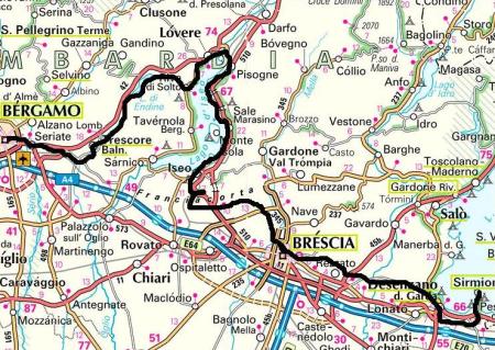 Bergamo-Garda Map